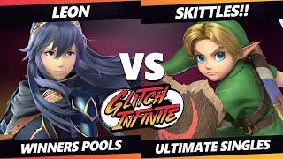 Glitch Infinite - Leon (Lucina) Vs. Skittles!! (Young Link) - SSBU Ultimate Tournament