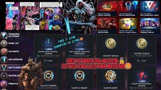 New Store UnlockedAfter The Collector Defend #battleground Or #relic store Unlock  & 340+ 7* Free