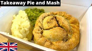 Trying TAKEAWAY Pie and Mash from UK Supermarket. Morrisons Market Kitchen Review!