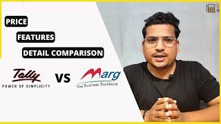 Tally vs Marg ERP Software Comparison | Review, Feature, Price, Business Trade, and More in Hindi