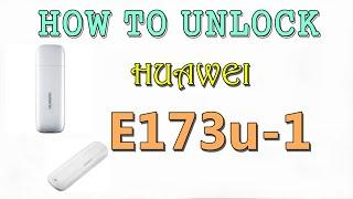 How to Unlock Huawei E173u-1 USB Modem