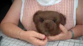 Part 11 Making a Jointed Fur Teddy Bear - The Eyes