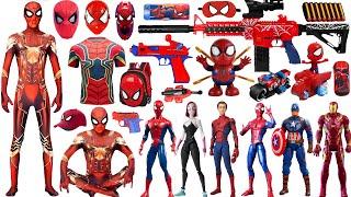 Marvel Spider-Man series unbox, popular Spider-Man action dolls, Marvel popular electric toy guns