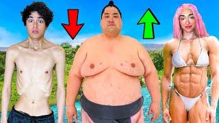 Who Can GAIN vs LOSE The Most Weight in 100 Hours!
