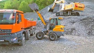 MLC8 Mini Loader Work At The Construction / MAN 8x8