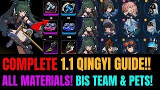 COMPLETE QingYi Preparation Guide! 1-60 Leveling Materials + BIS Weapon, Teams & Pets!!