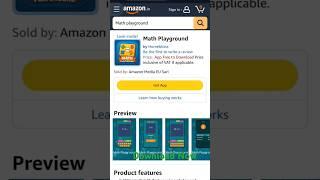 Math playground || available on amazon store #gaming