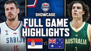 SERBIA vs AUSTRALIA | USAB SHOWCASE | FULL GAME HIGHLIGHTS | July 16, 2024