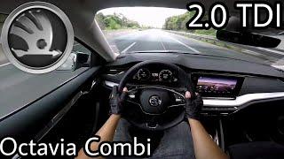 2020 Skoda Octavia Combi 2.0 TDI (150 PS) POV Testdrive AUTOBAHN Beschleunigung & Speed