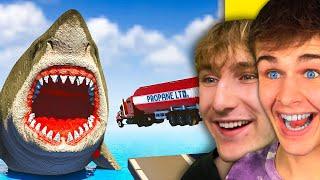 AUTA vs ŠÍLENĚ OP MEGALODON! + @TrospyReakce