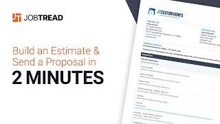 Fastest Construction Estimating & Proposal Software: JobTread