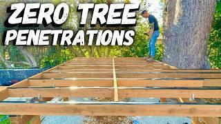 How To Build A Treehouse Deck From Scratch!