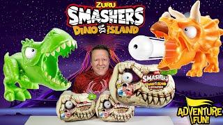 Zuru Smashers Dino Island Mini T-Rex Battles Fire The Eyeball AdventureFun Toy review!