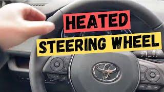 HEATED STEERING WHEEL FOR A 2020 TOYOTA - HOW TO - Example of using the heated steering wheel