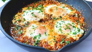 Huevos al plato. Cena rápida y económica ASMR