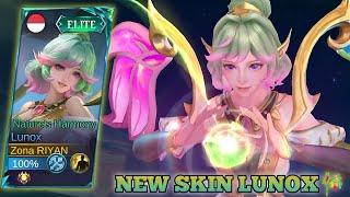 REVIEW NEW SKIN LUNOX|| WAJIB BELI! CANTIK BANGET VISUALNYA‼️BEST BUILD LUNOX - MLBB