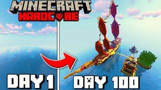 I Survived 100 Days In An OCEAN ONLY World In Minecraft Hardcore!