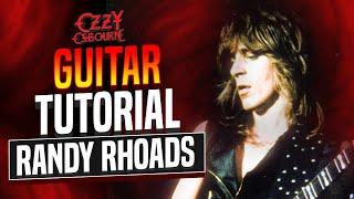 RANDY RHOADS ~ DIARY OF A MADMAN (solo)  ~ Ozzy ~ Guitar Tab | Lesson | Cover | Tutorial