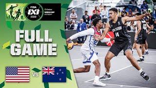 USA v New Zealand | Men Play In | Full Game | Crelan FIBA 3x3 World Cup 2022 | 3x3 Basketball