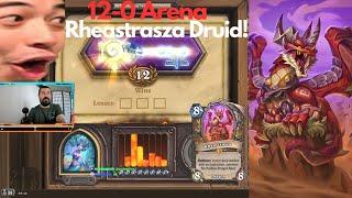 ⭐ 12-0 RHEASTRASZA Druid ⭐ TOTAL DOMINATION Hearthstone Arena!!!