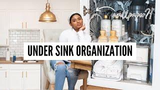 UNDER KITCHEN SINK ORGANIZATION l HOW TO ORGANIZE UNDER KITCHEN SINK CABINET