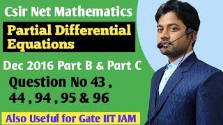 #113 | CSIR NET PDE Solutions | Csir net Mathematics  | Dec 2016 PDE | Gate | Csir Net | Pk Sharma