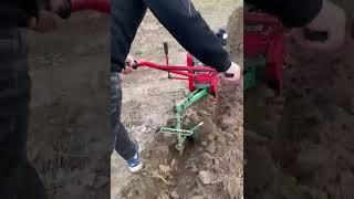 How to plough a small field easily with Mini Plough diesel engine