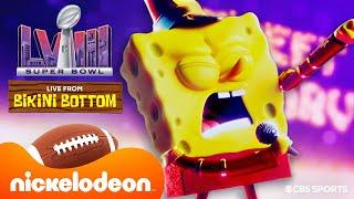 SpongeBob Super Bowl LVIII "Sweet Victory" Performance in Bikini Bottom! | Nickelodeon