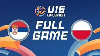 Serbia v Poland | Full Basketball Game | FIBA U16 Women's EuroBasket 2024 | Group Phase