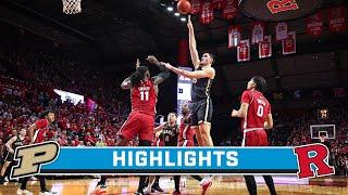 Purdue at Rutgers | Highlights | Big Ten Men's Basketball | Jan. 28, 2024