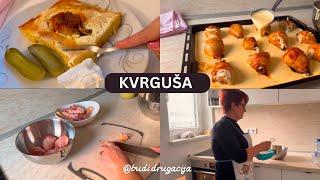 Recept za kvrgušu | pita sa batacima u velikoj tepsiji