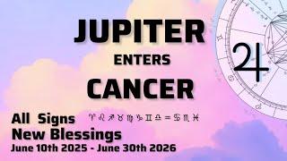 JUPITER TRANSIT IN CANCER  NEW BLESSINGS  ALL SIGNS