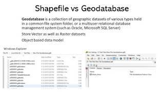 Shapefile vs Geodatabase