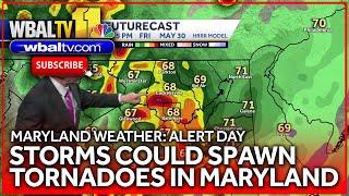 Maryland weather forecast: Slight chance for tornadoes Friday night