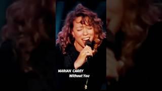 MARIAH CAREY - Without you (Amazing voice) #shorts #music #mariahcarey