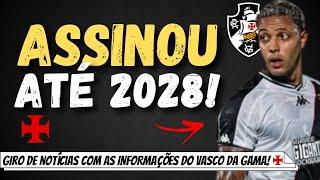 ATACANTE ASSINA COM O VASCO ATÉ 2028 | CARILLE PODE SER DEMITIDO? | COPA DO BRASIL!