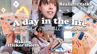 A realistic day in the life growing a small business Struggling with work (Studio vlog)