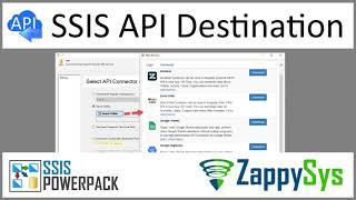 SSIS API Destination - Write or lookup data from API Data Sources using predefined Connector File