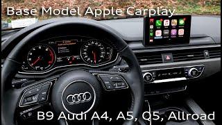 Audi Base Model Apple CarPlay Tutorial!! (A4, S4, A5, S5, Q5, SQ5, Allroad)