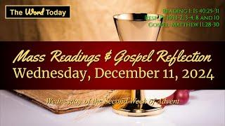 Today's Catholic Mass Readings & Gospel Reflection - Wednesday, December 11, 2024