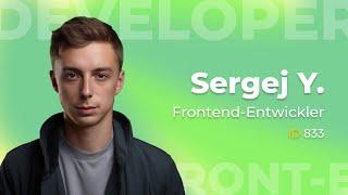 Front-end-Entwickler Sergey Y, Einstellungs-ID 833 | Remote Helpers [DE]