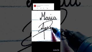Maria name signature/how to make signature of your name#trending #signatureideas