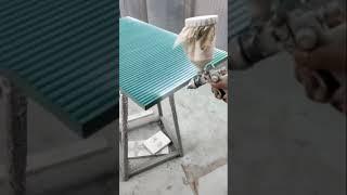 PU kitchen | Pu process | Fluted design | Kitchen color  #kitchengoals #shorts #viral #trending