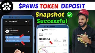 Paws Token Withdrawal & Deposit | Paws Tonkeeper Connect & Panthom Connect | Paws Listing Snapshot