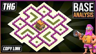 The Best Ultimate Town Hall 6 Trophy/Hybrid Base Layout 2022 !! COC Town Hall 6 Hybrid Base Design