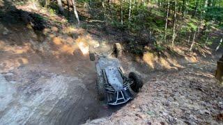 Rowdy Times at WINDROCK Trail 39 Airplane Hill Barry Sends It and Flips Crashes, Rolls Over