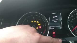 How to reset service on golf 7