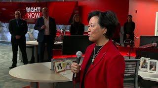 Janet Wu celebrated by WCVB newsroom ahead of retirement