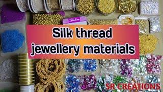 Silk thread jewellery materials online