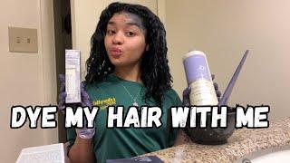 DYE MY HAIR WITH ME AT HOME + SALLY HAIR DYE + FIRST TIME DYING MY HAIR